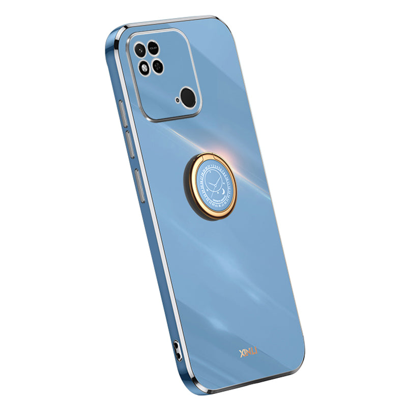 XINLI For Xiaomi Redmi 10C 4G Phone Case Electroplating Golden Edge Ring Holder Kickstand TPU Phone Cover XINLI For Xiaomi Redmi 10C 4G Phone Case Electroplating Golden Edge Ring Holder Kickstand TPU Phone Cover
